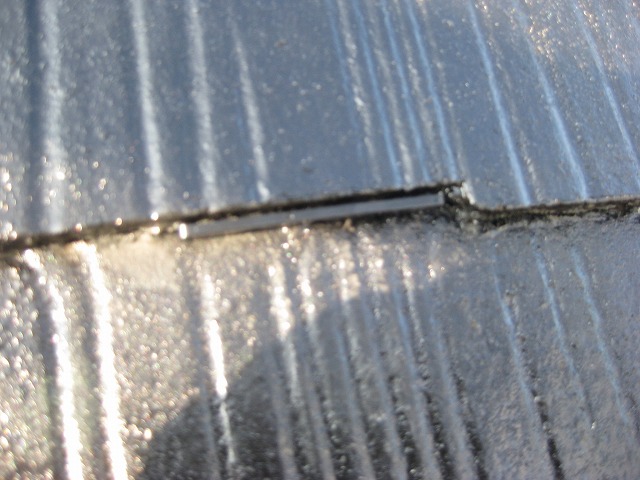 タスペーサーを差し込んだところ